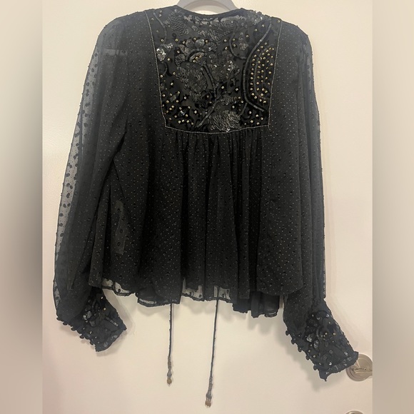 Zara NWT plumentis sequin top/shrug - Picture 6 of 8